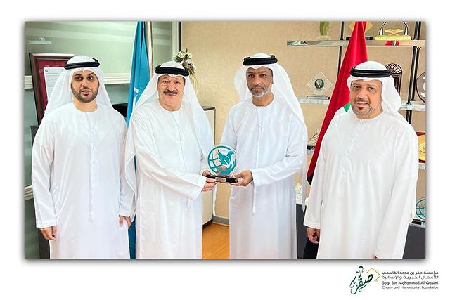 استقبل سعادة اللواء/ خليل داود بدران رئيس مجلس ادارة صندوق الفرج سعادة/ احمد راشد الزعابي امين عام المؤسسة وذلك بحضور سعادة/ برقان أحمد آل حم